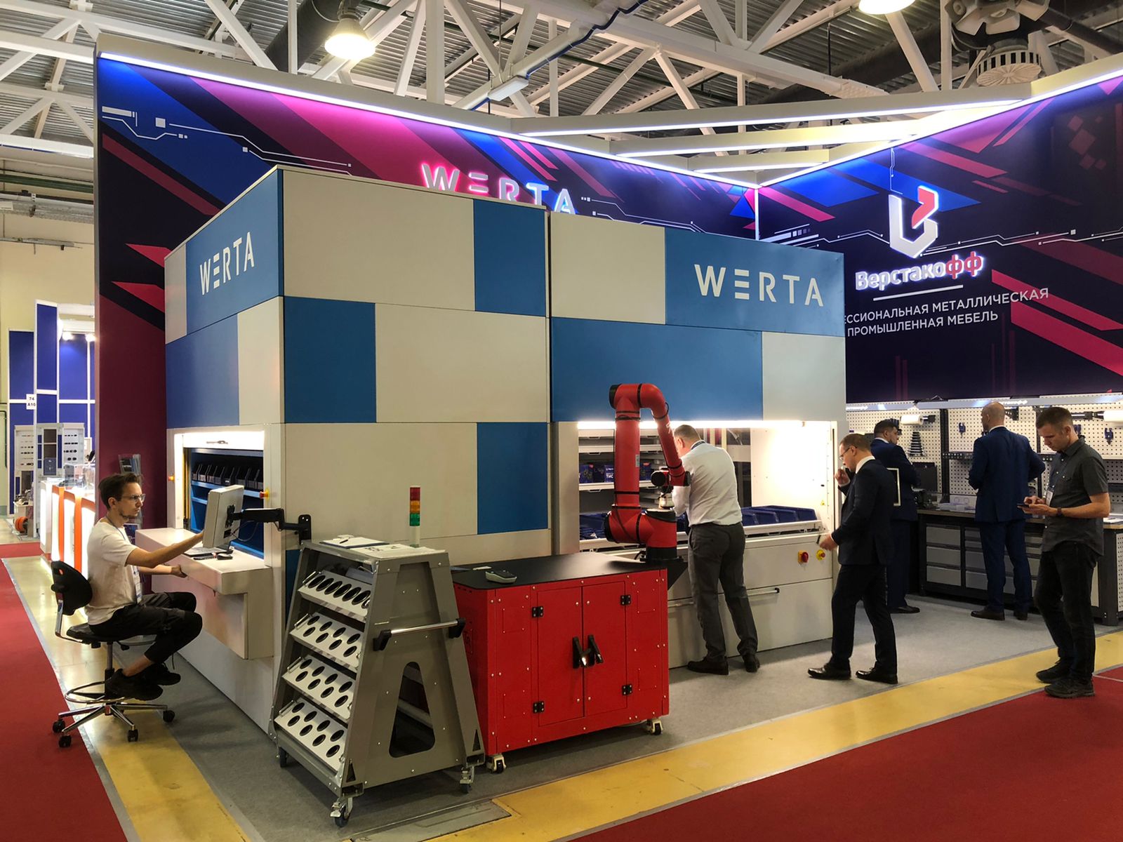 Автоматизированные системы хранения WERTA от Верстакофф вызвали большой интерес клиентов на выставке "Металлообработка-2024"